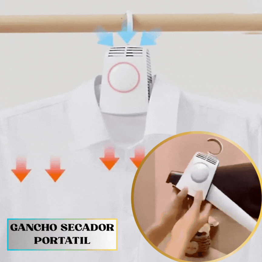GANCHO SECADOR PORTATIL™-Seca tu ropa y calzado en minutos!